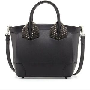 Christian Louboutin Black Studded Shoulder Bag